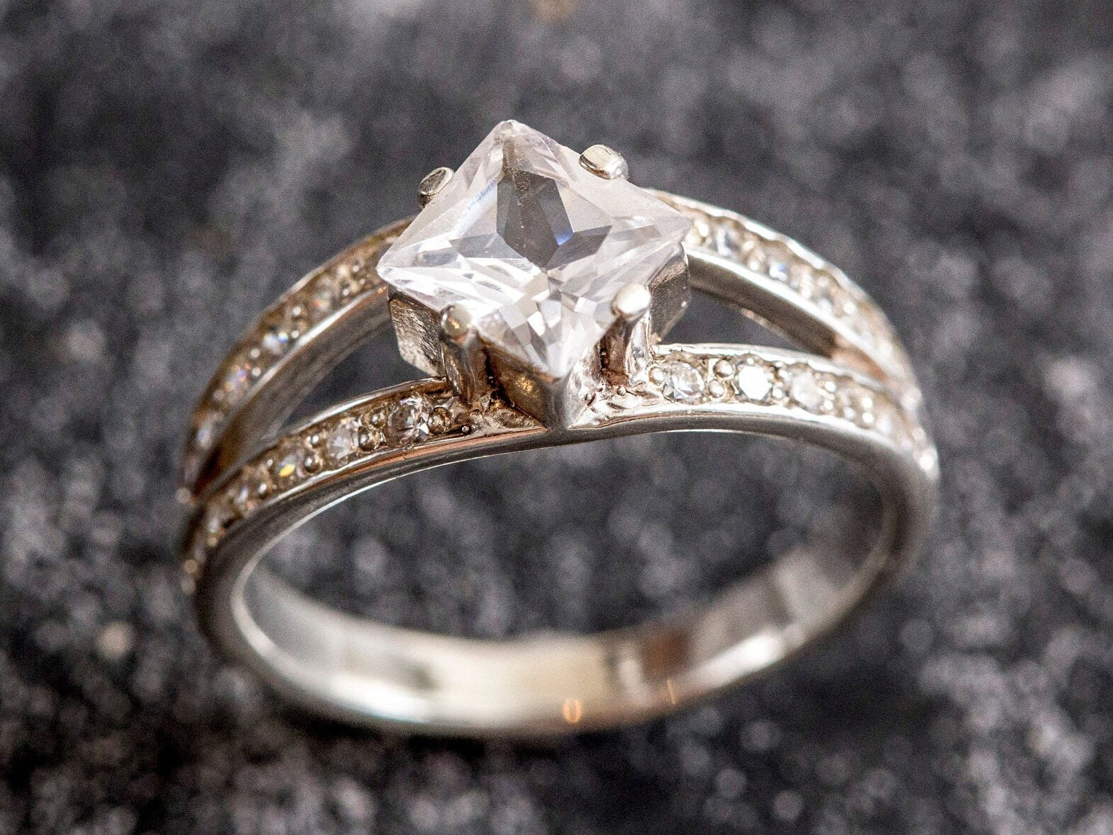 Emerald Cut White Topaz Ring – Ring Concierge