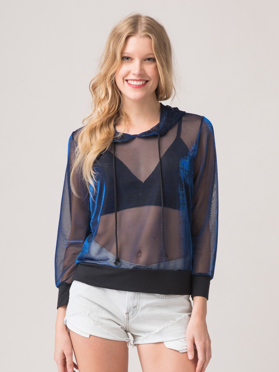 Sheer Ribbed Long Sleeve Top – JAMA BASICS