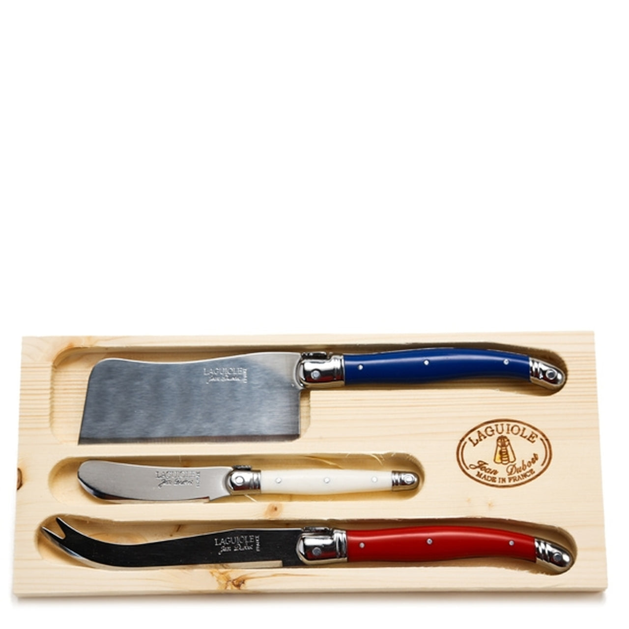 Laguiole 3pc Cheese Knife Set in Paris Colors – St. Kilian's Shop