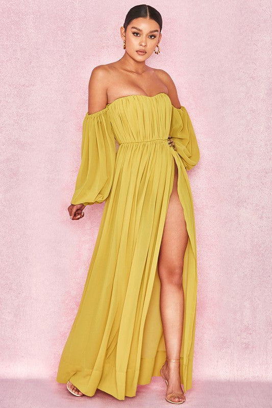 yellow maxi