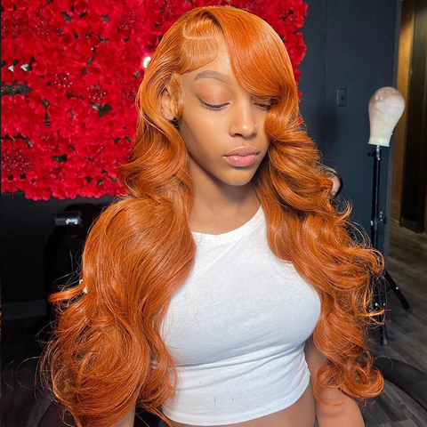 orange ginger wig