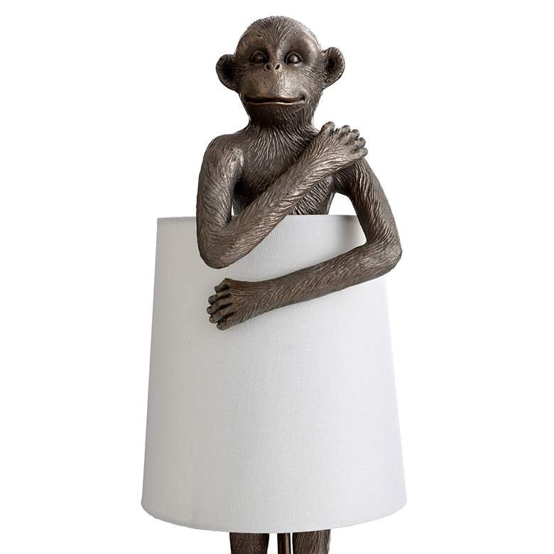 monkey lamp silver