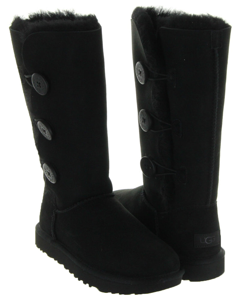 Bailey Button Triplet II in Black by UGG