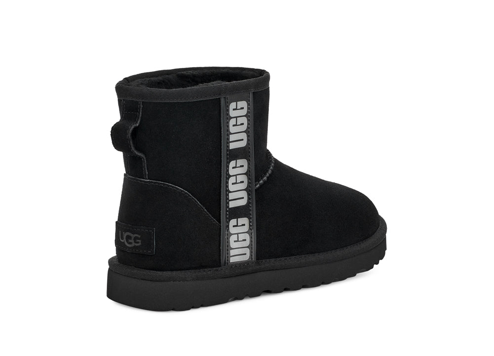 Classic Mini Side Logo II in Black by UGG