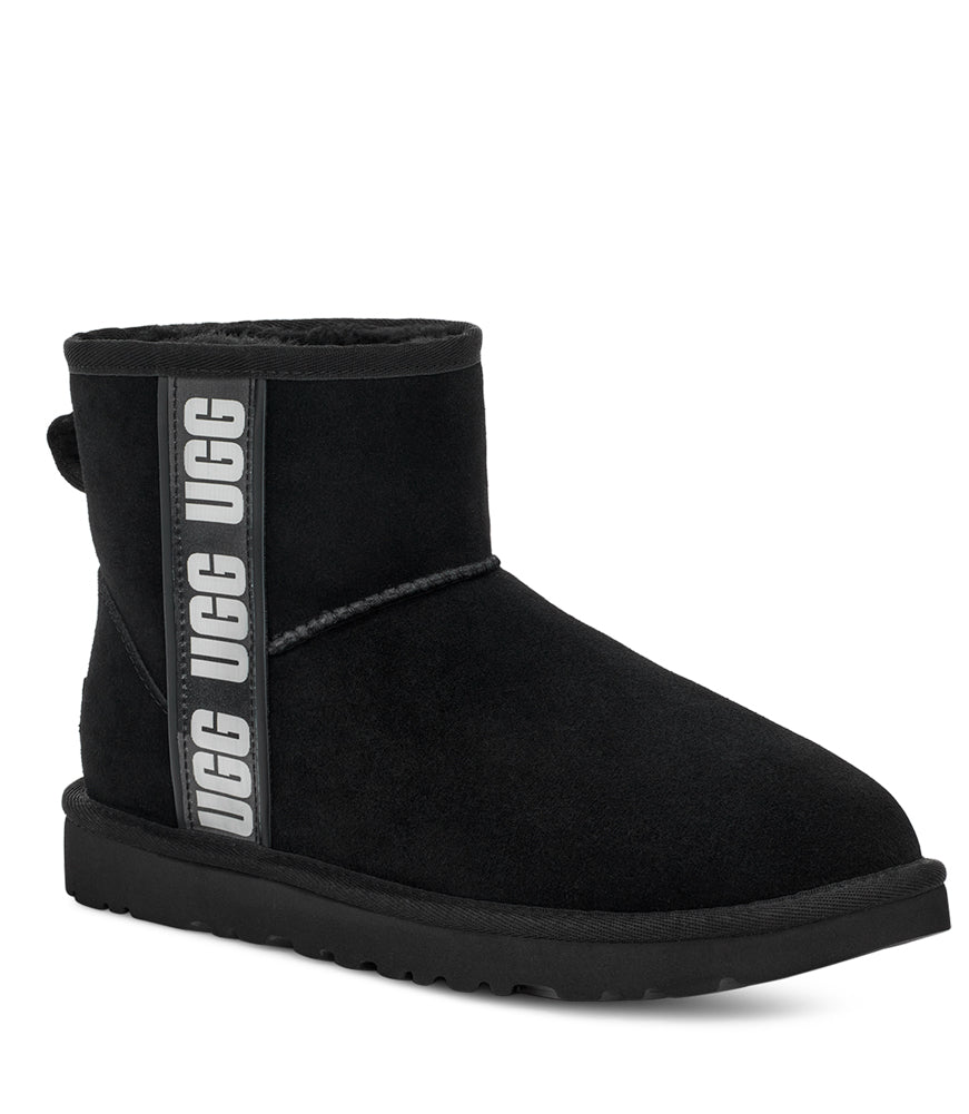 Classic Mini Side Logo II in Black by UGG