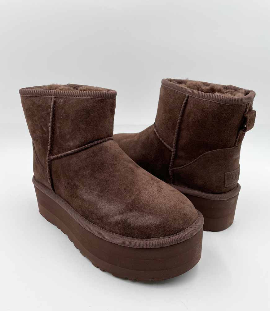 Classic Mini Platform in Burnt Cedar by UGG