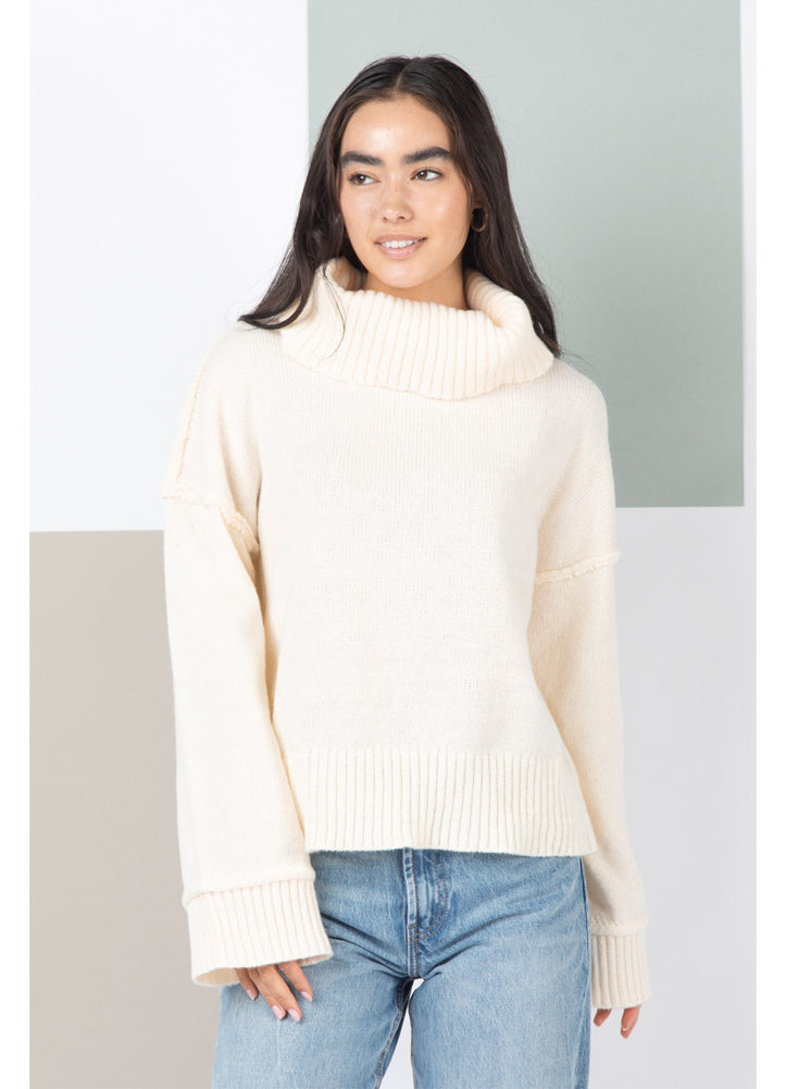 Cowl Neck Sweater in Cream by Very J