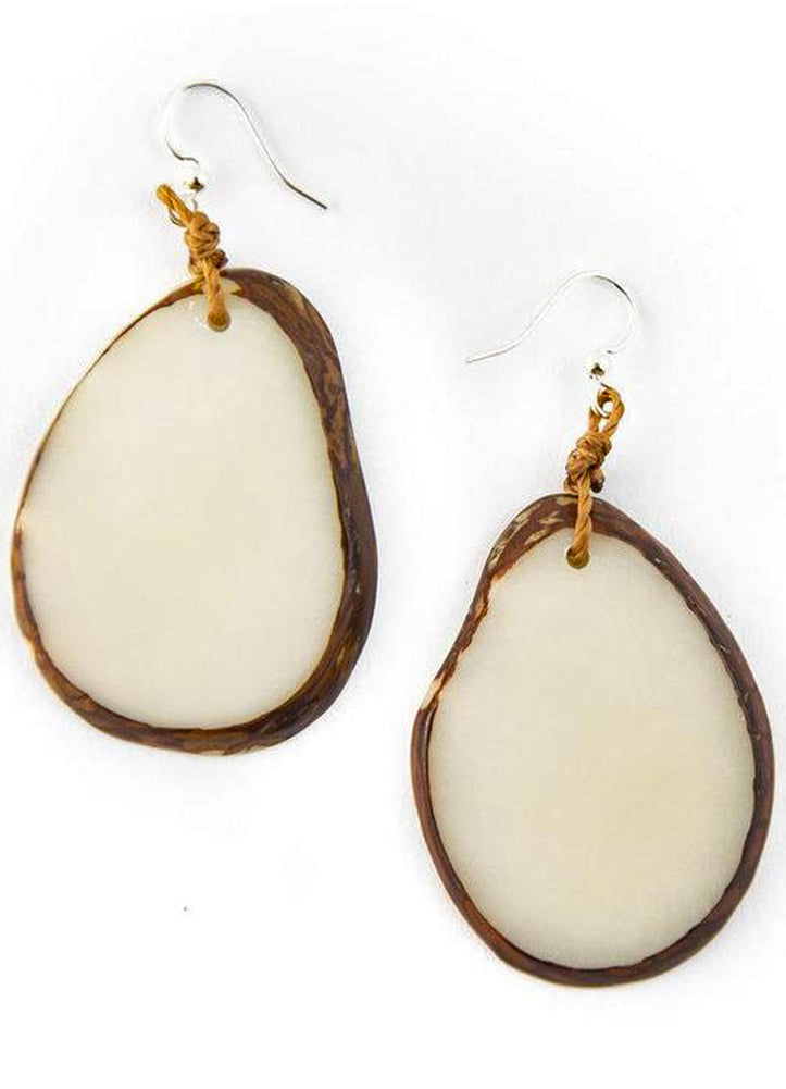 Amigas Earrings - Ivory by Tagua Jewelry