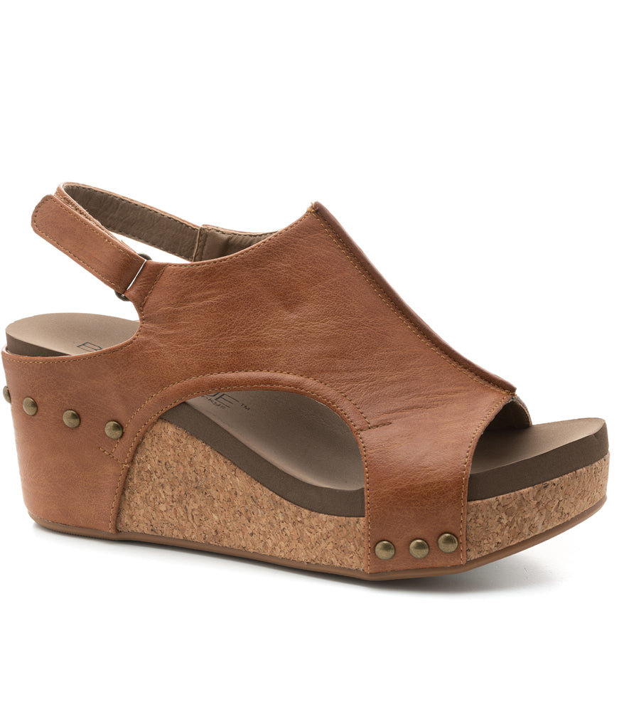 Carley in Cognac Smooth by Corkys