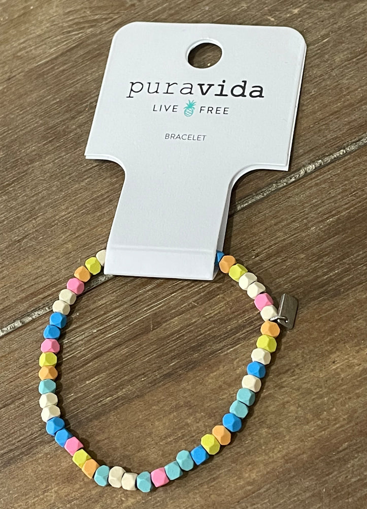 Bahama Bead Bracelet in Silver by Pura Vida