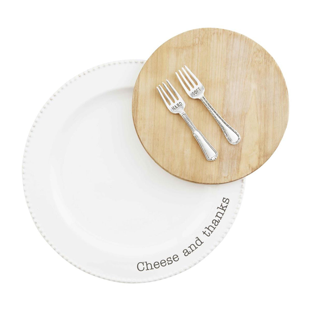 Circa Cheese Board Plate Set by Mud Pie