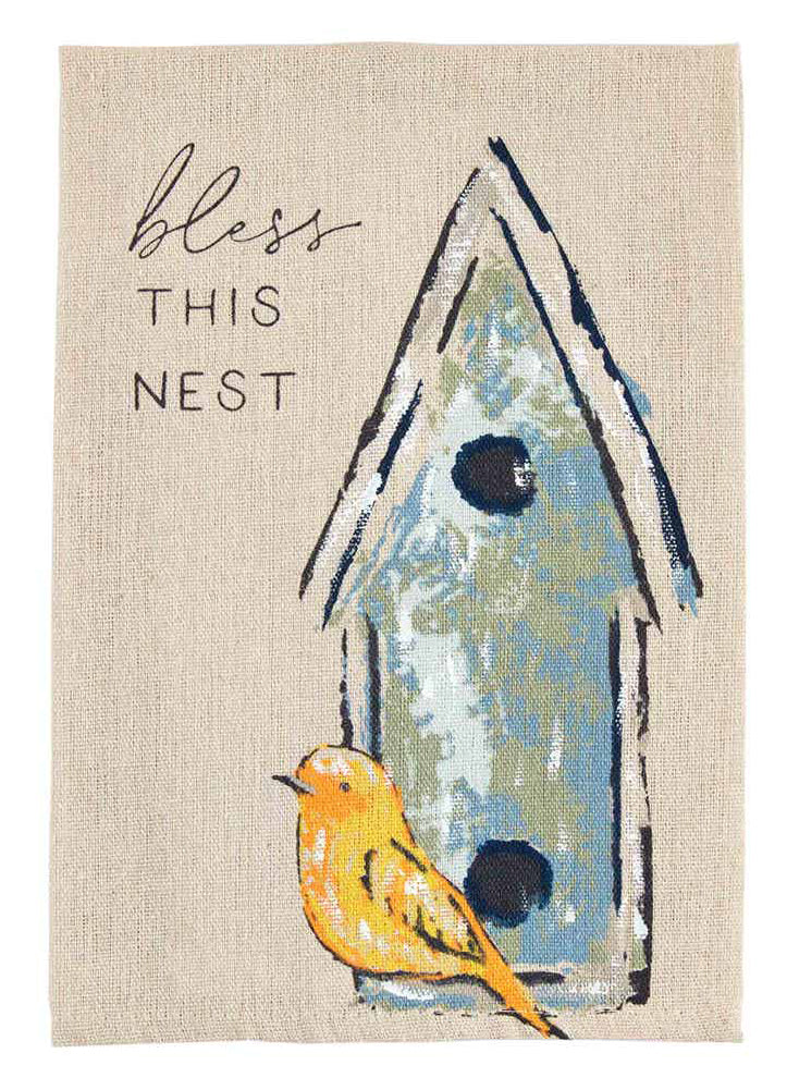 Bless Painted Spring Towels by Mud Pie