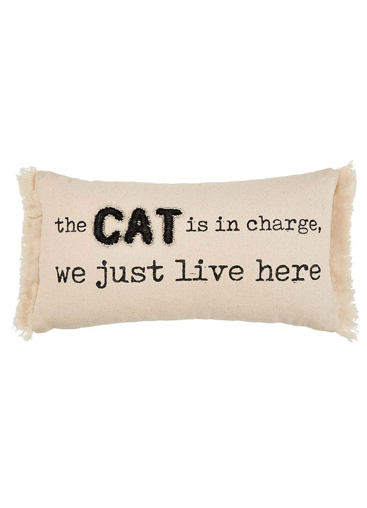 Charge Cat Pillow by Mud Pie