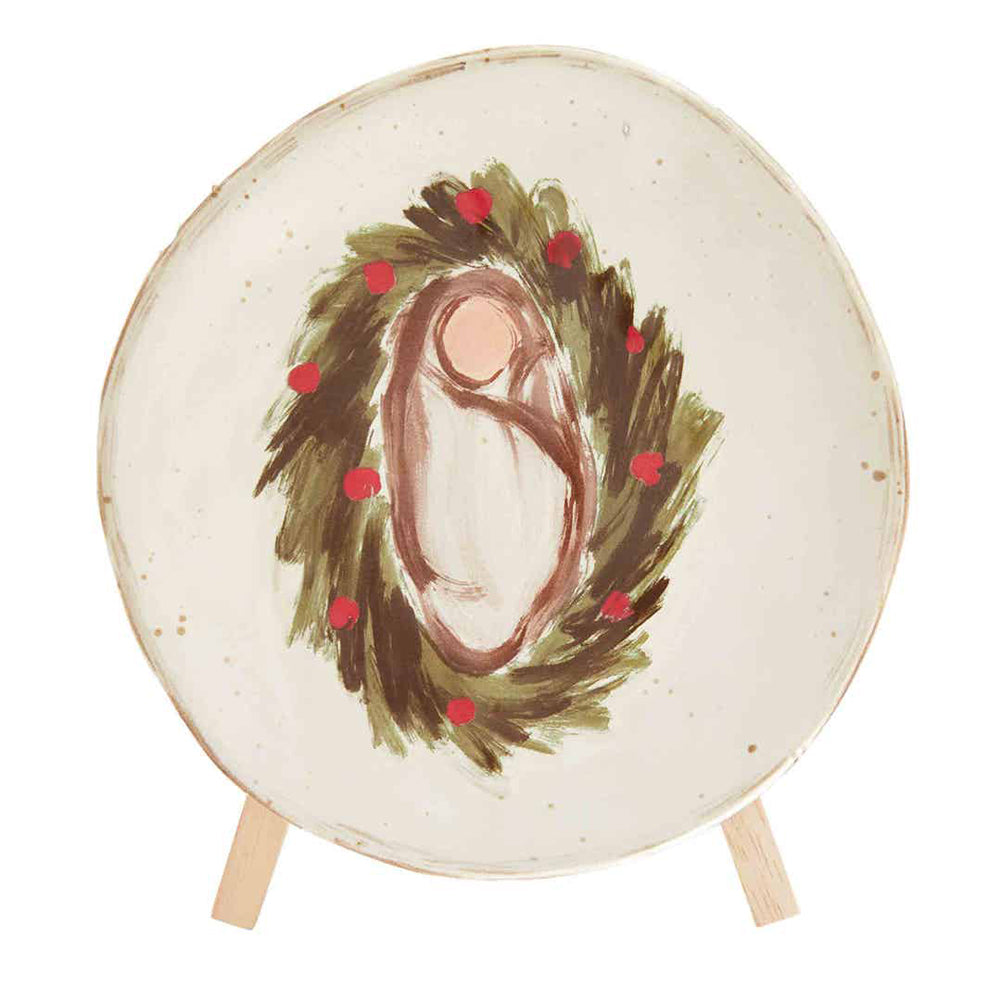 Baby Jesus Plate Stand by Mud Pie