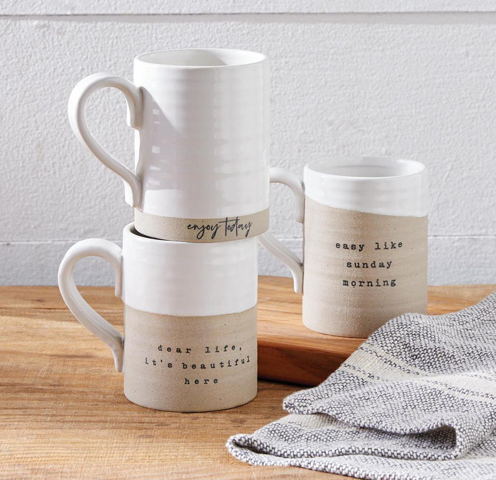 Dear Life Stoneware Mug by Mud Pie