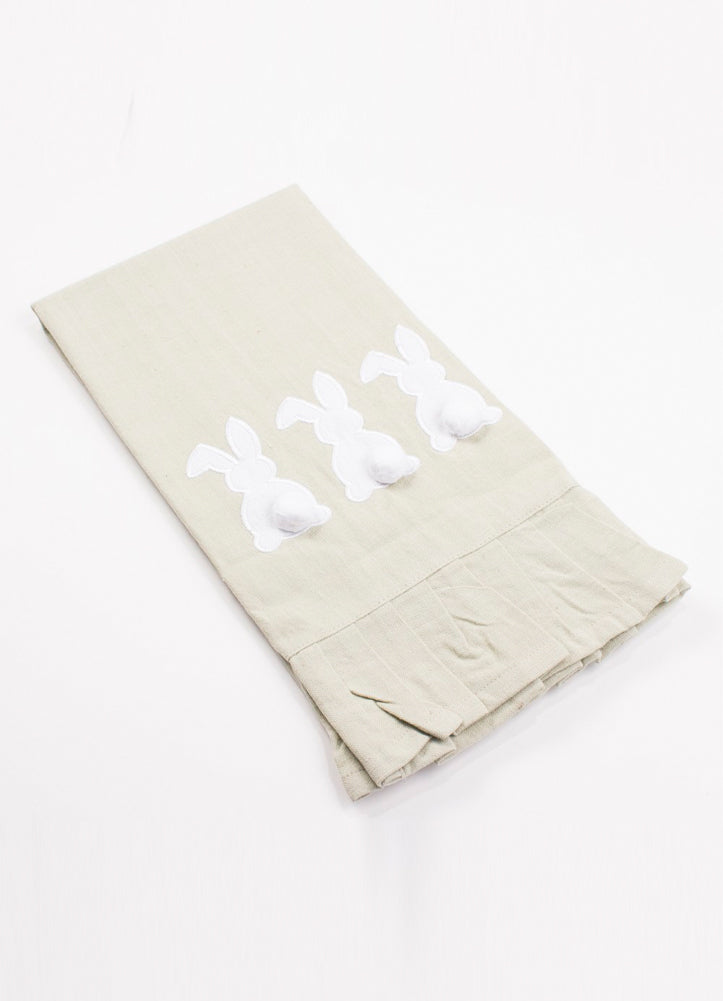 Bunny Ruffle Hand Towel by The Royal Standard