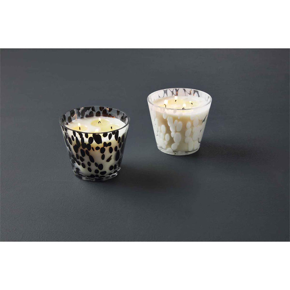 Black Scattered Dot Candle by Mud Pie