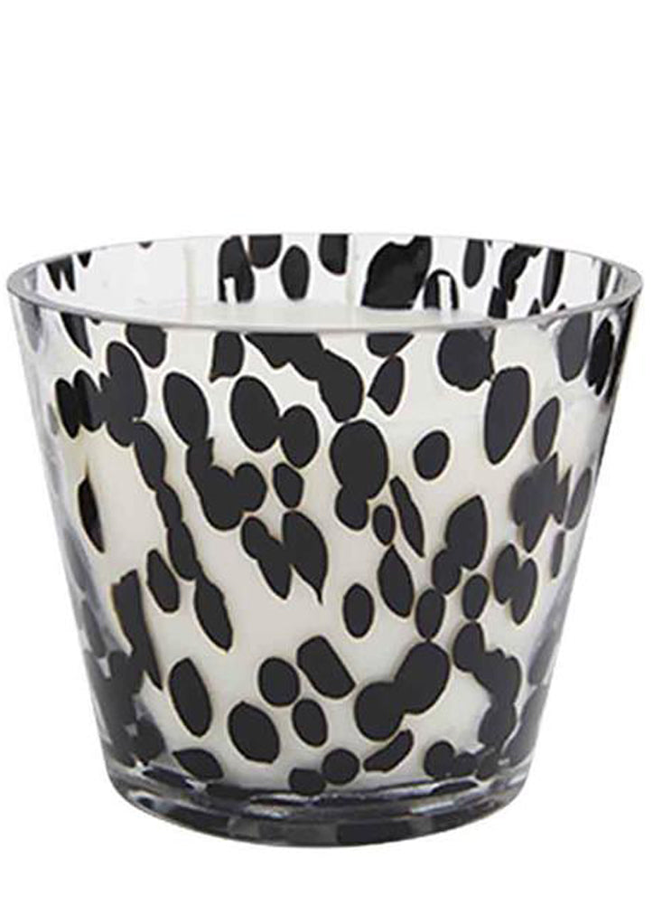 Black Scattered Dot Candle by Mud Pie