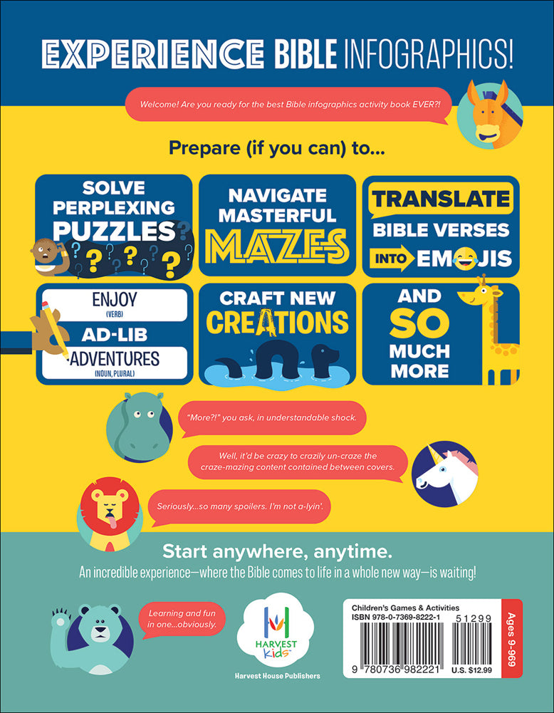 Bible Infographics for Kids Activity Book by Harvest House