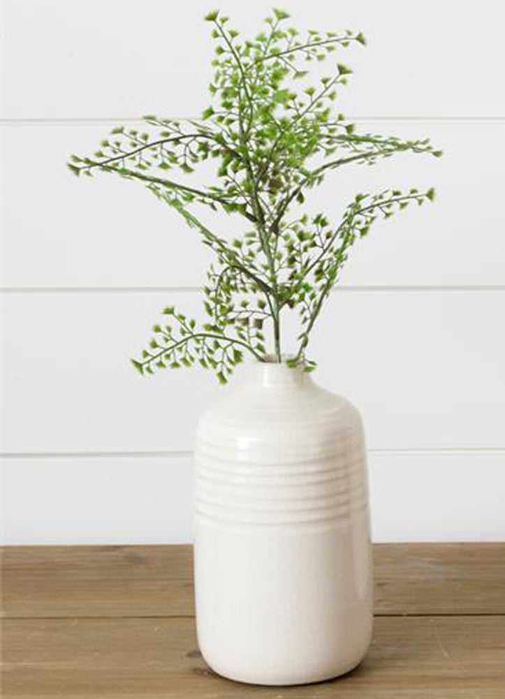 Cream Crackled Vase Sm by Your Hearts Delight