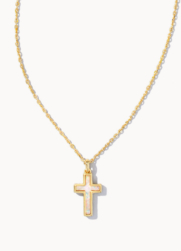 Cross Necklace in Gold by Kendra Scott