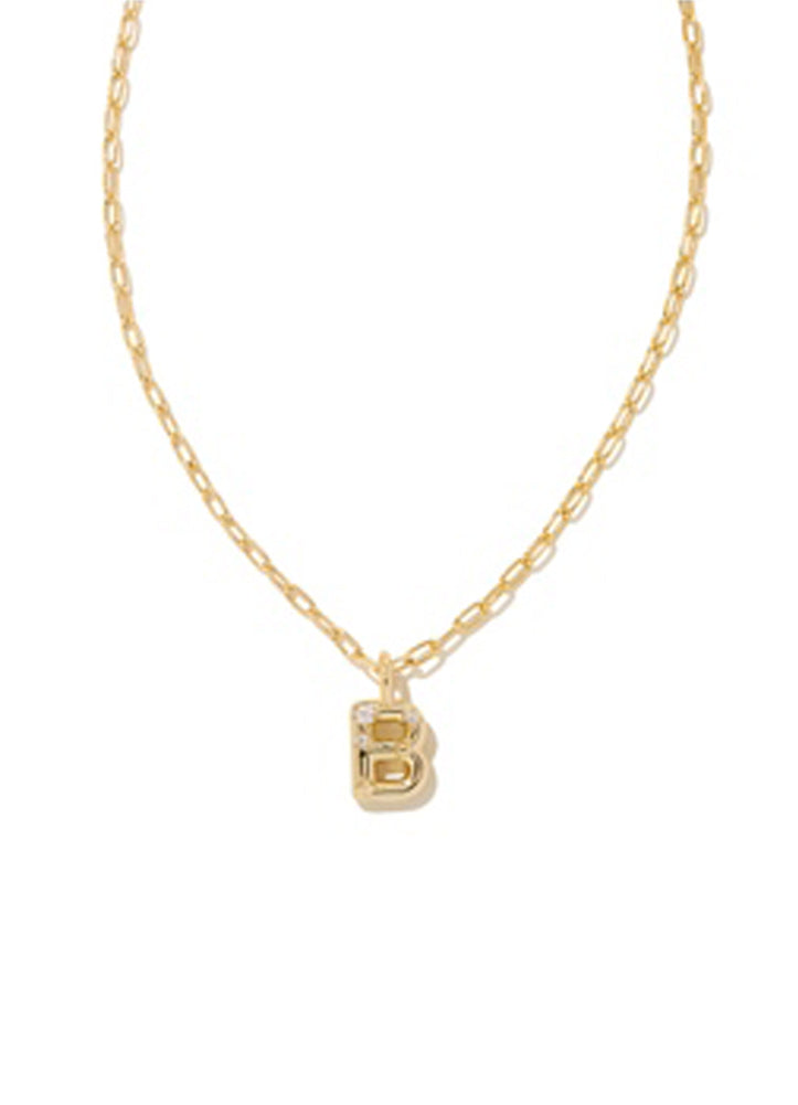 Crystal Letter ''B'' Pendant Necklace by Kendra Scott