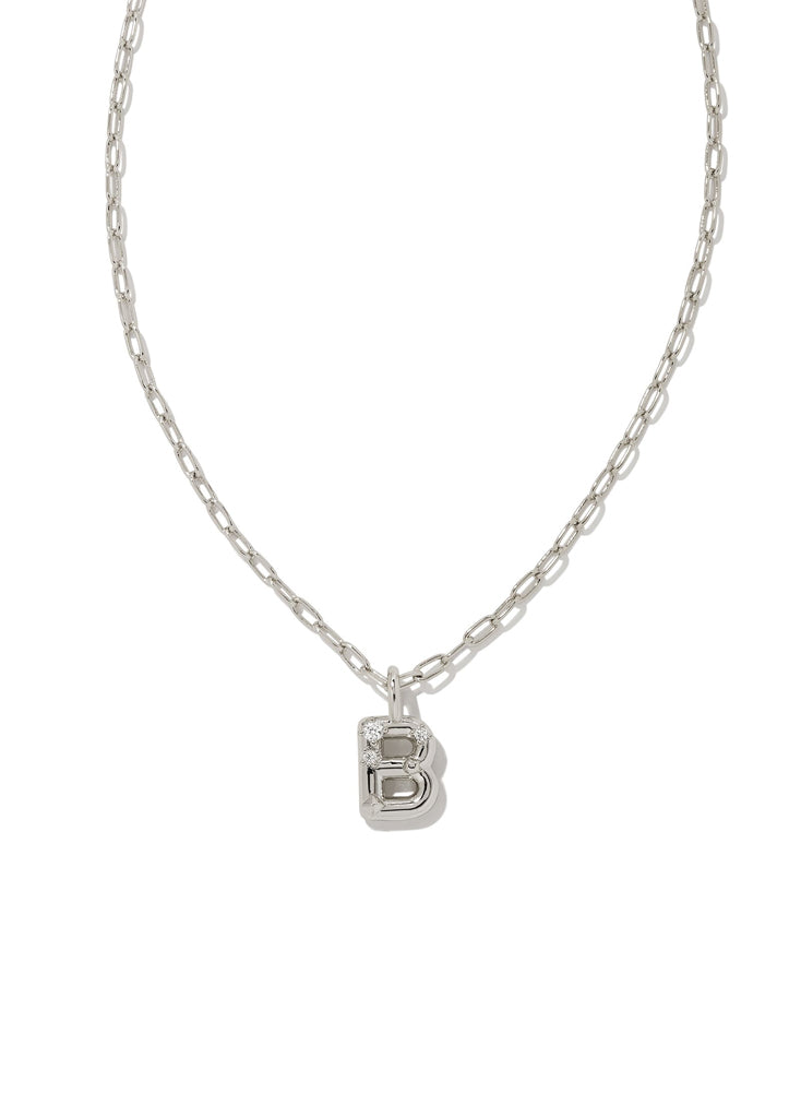 Crystal B Necklace in Silver by Kendra Scott