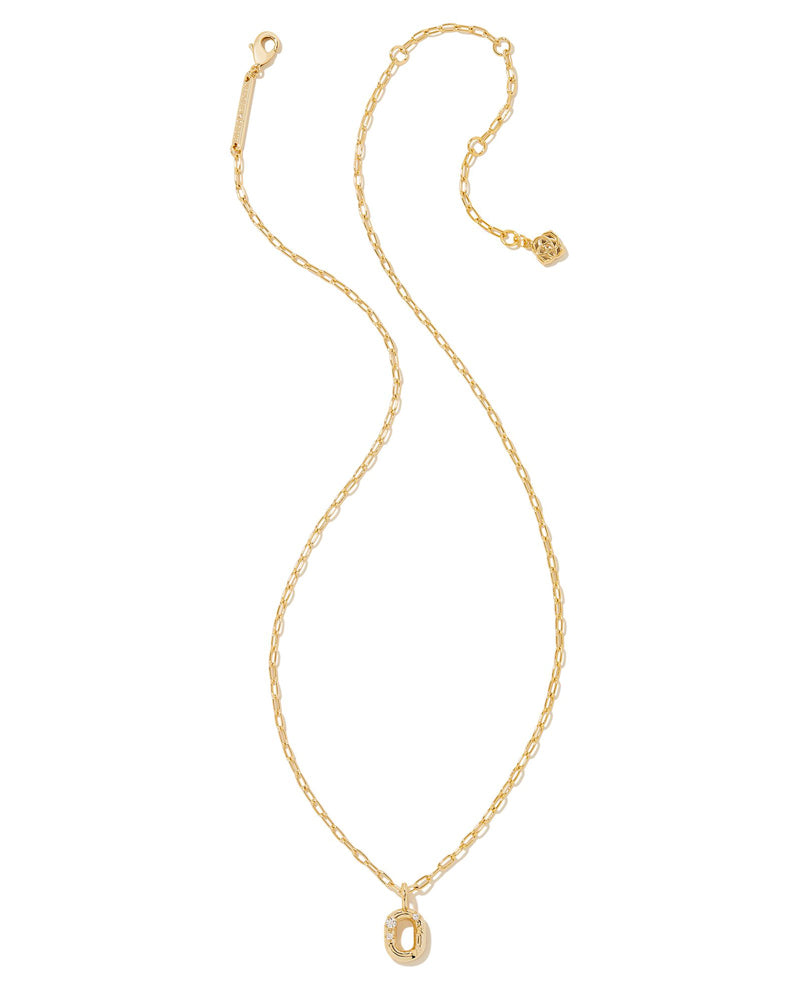 Crystal O Necklace in Gold by Kendra Scott