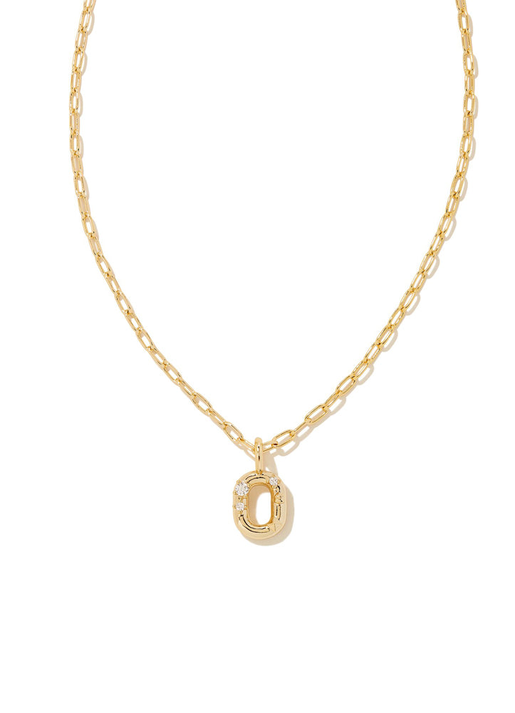 Crystal O Necklace in Gold by Kendra Scott