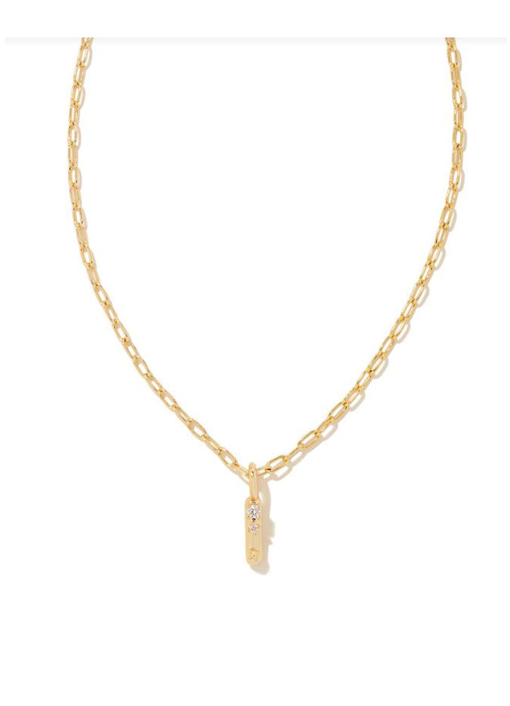 Crystal Ltr I Pendant Gold by Kendra Scott