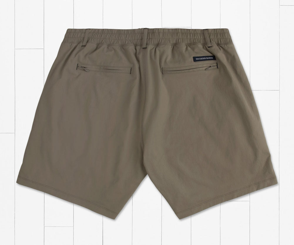 Billifish Lined Performance Short in Burnt Taupe by Southern Marsh