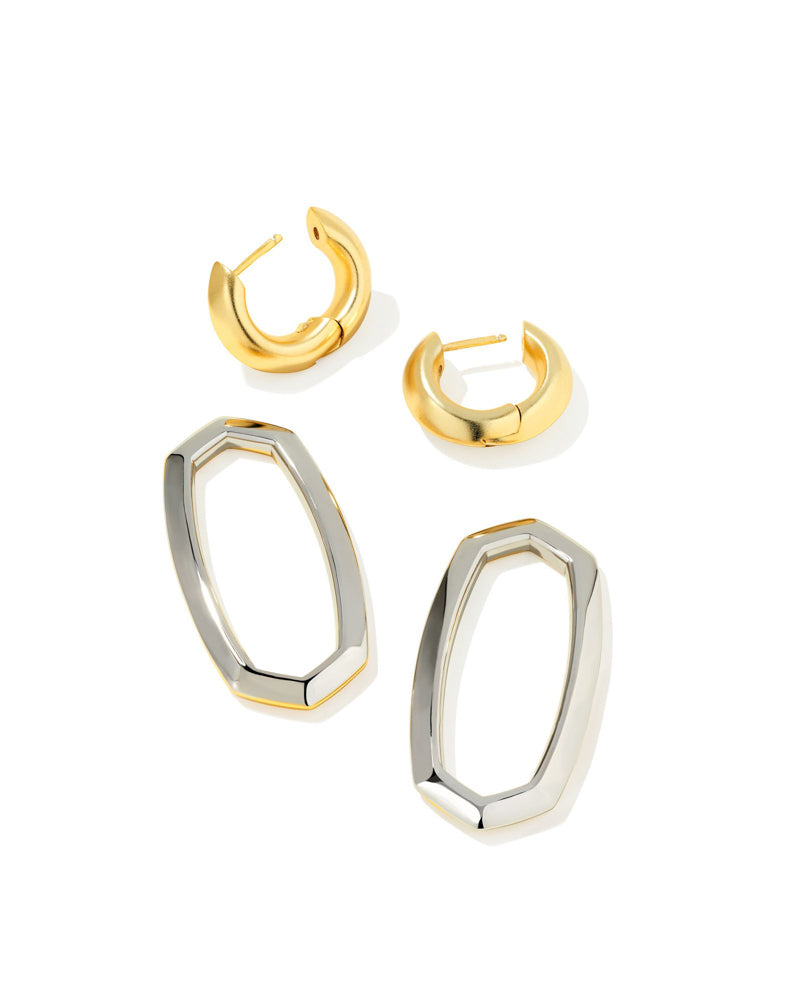 Danielle Link Earring Gld Rhodium Mix by Kendra Scott