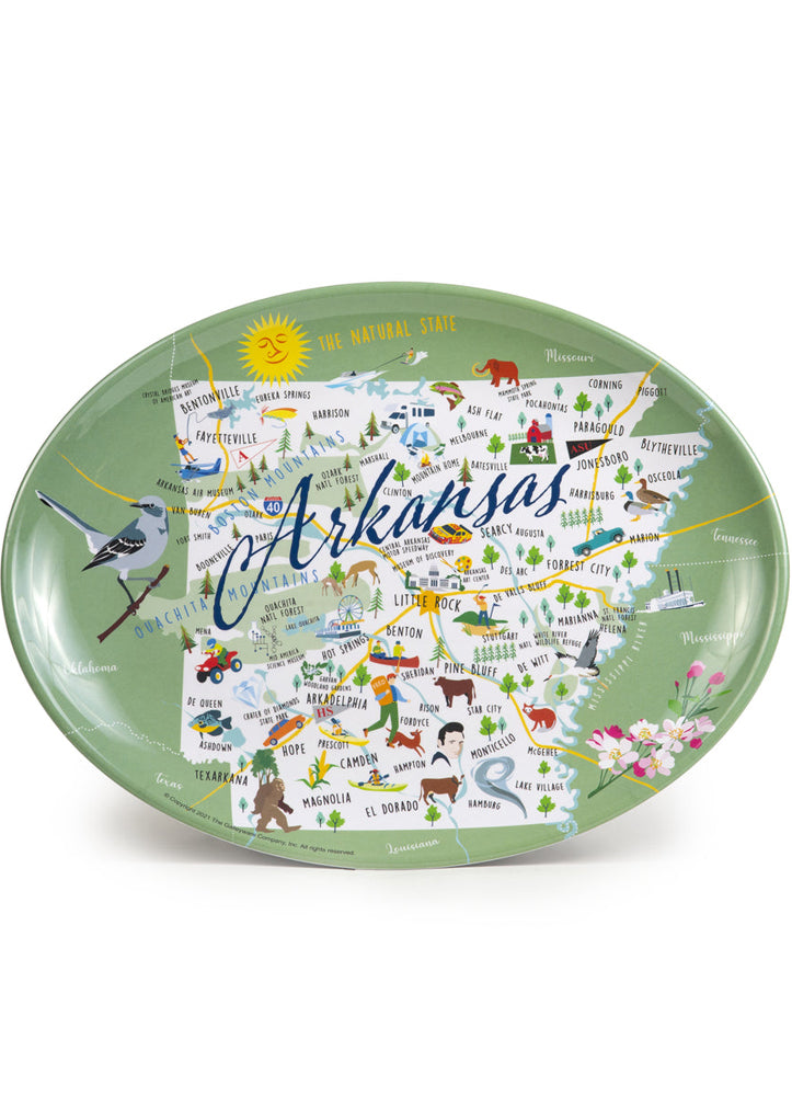 Arkansas Melamine Platter by Galleyware