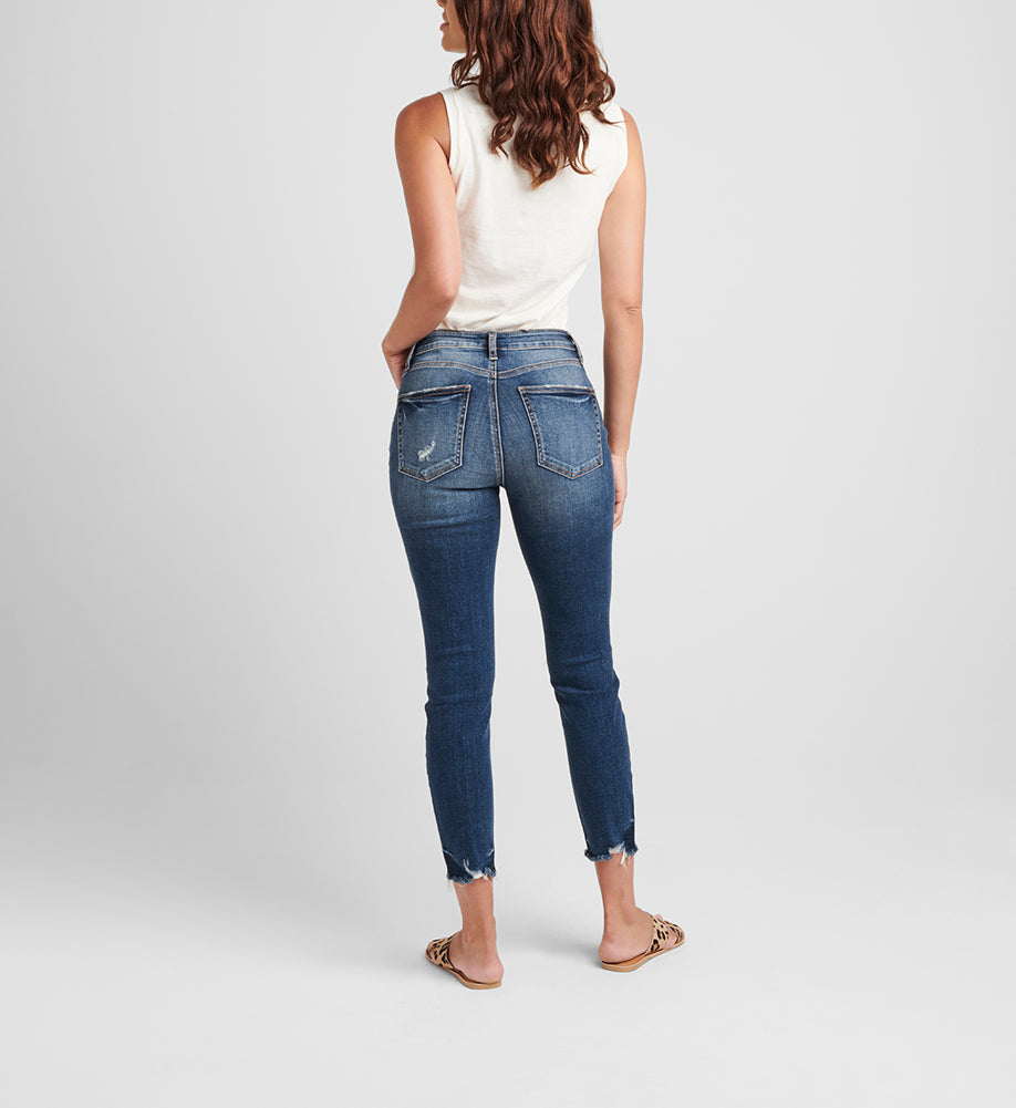 Avery Skinny Crop in Indigo by Silver