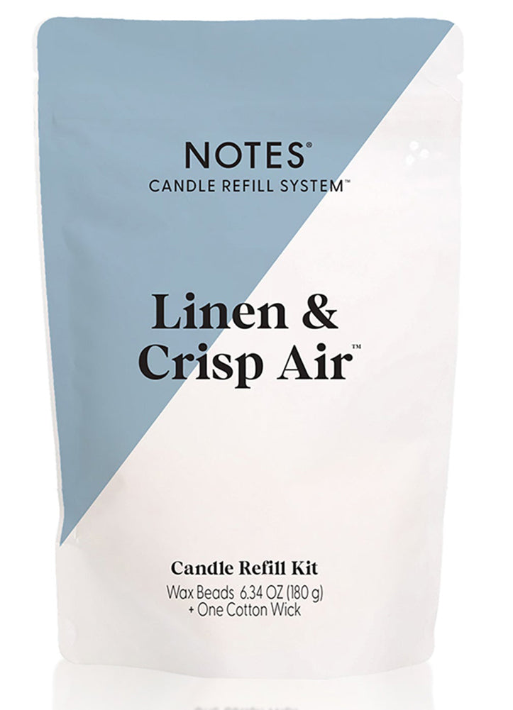 Candle Refill Kit Linen by Notes Candles