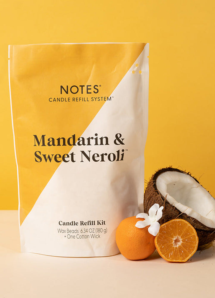 Candle Refill Kit in Mandarin by Notes Candles