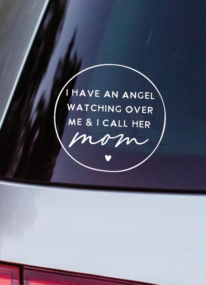 Angel Watching Mom Decal by Sincere Surroundings