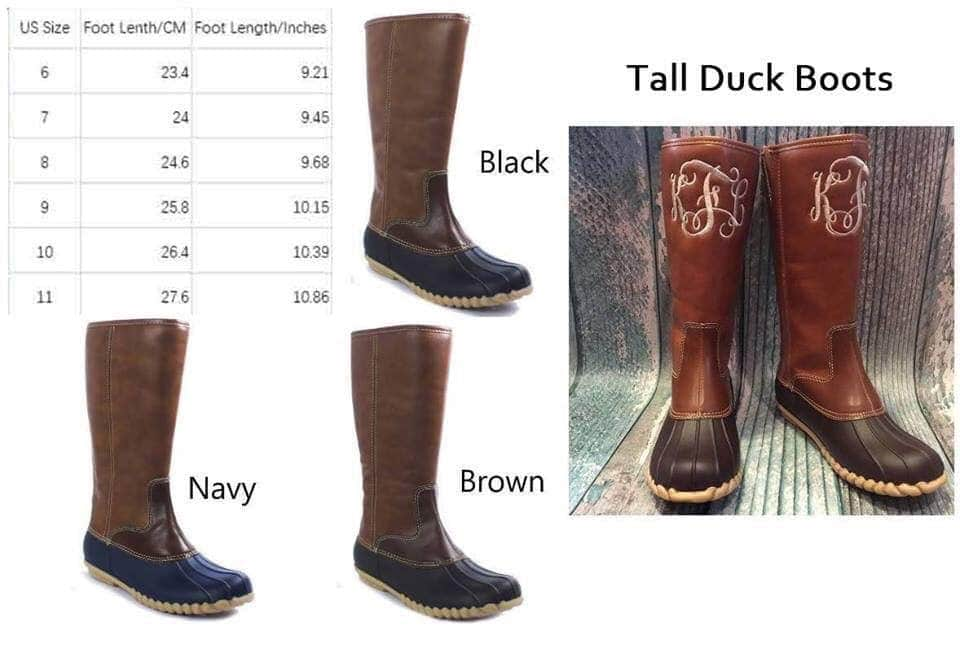 duck boots tall