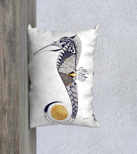 Seahorse Guardian Decorative Pillow Case 14x20 Healing Helen