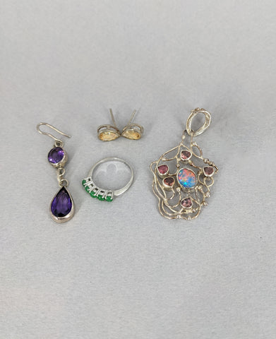 Marisa's gemstone jewelry brought in for renovation