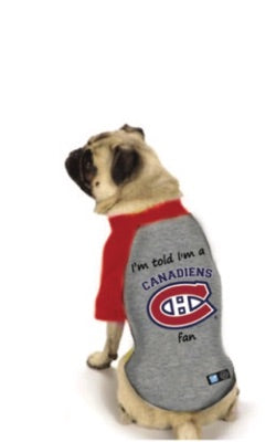 montreal canadiens pet jersey