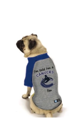vancouver canucks pet jersey