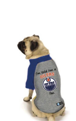 edmonton oilers dog jersey