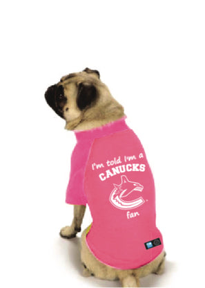 canucks pet jersey