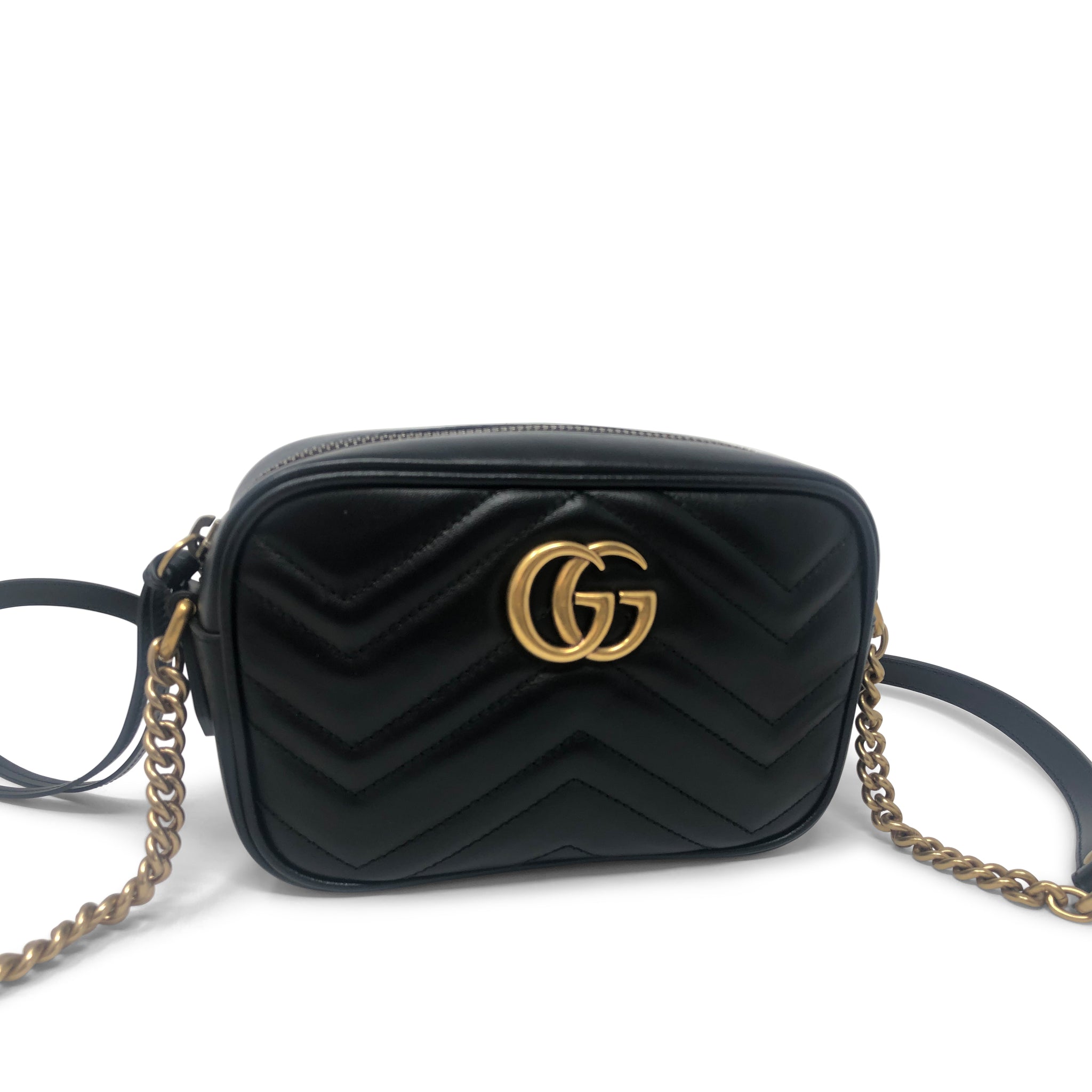Gucci GG Marmont Matelassé Mini Camera Bag – Highbrow Bags