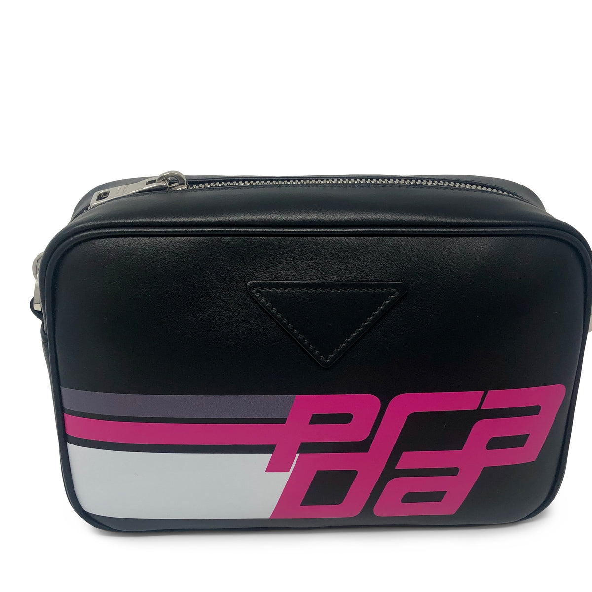 Prada Black City Calf Leather Logo Print Bag 1BH093 – Highbrow Bags