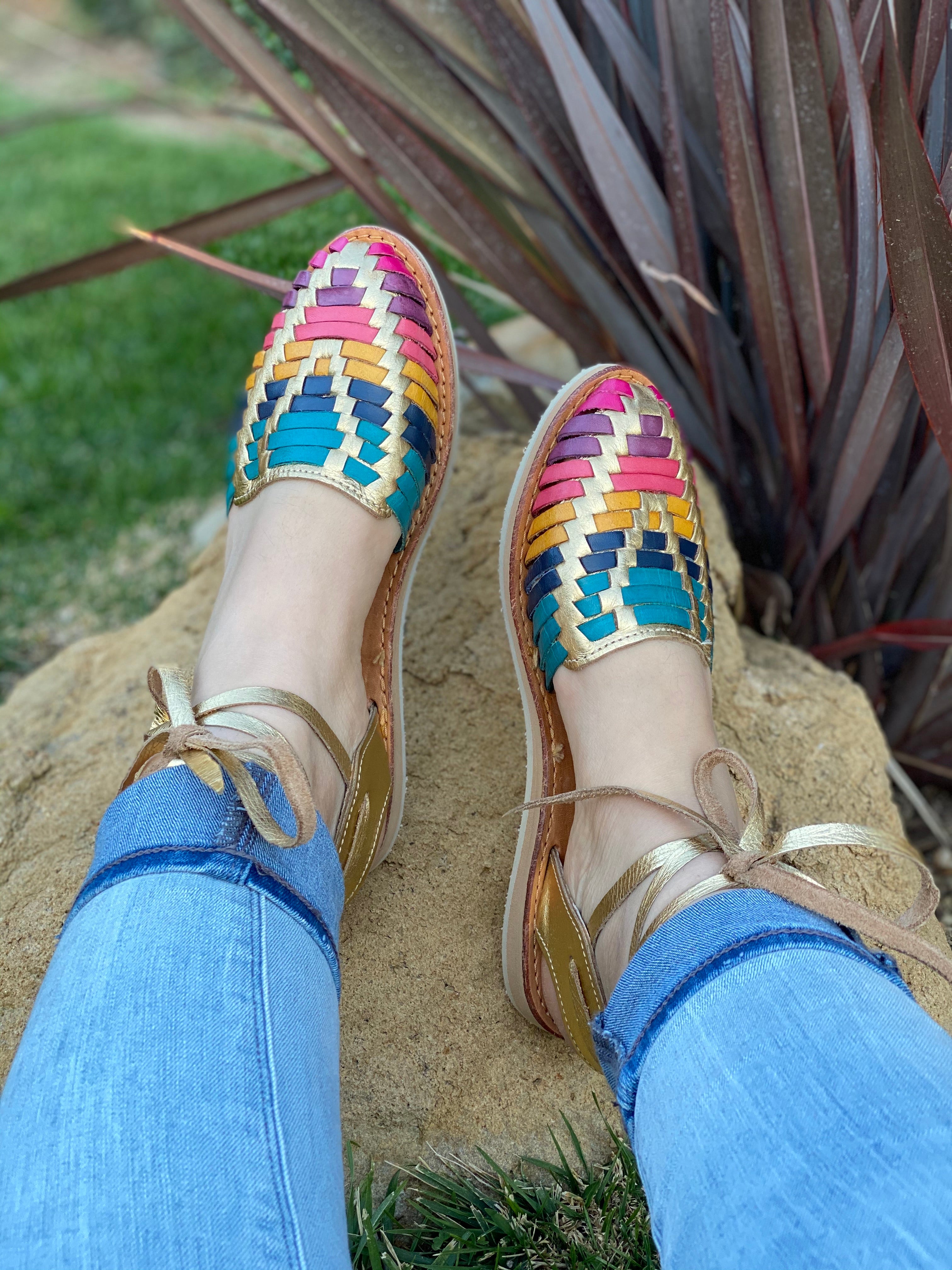 lace up mexican huaraches