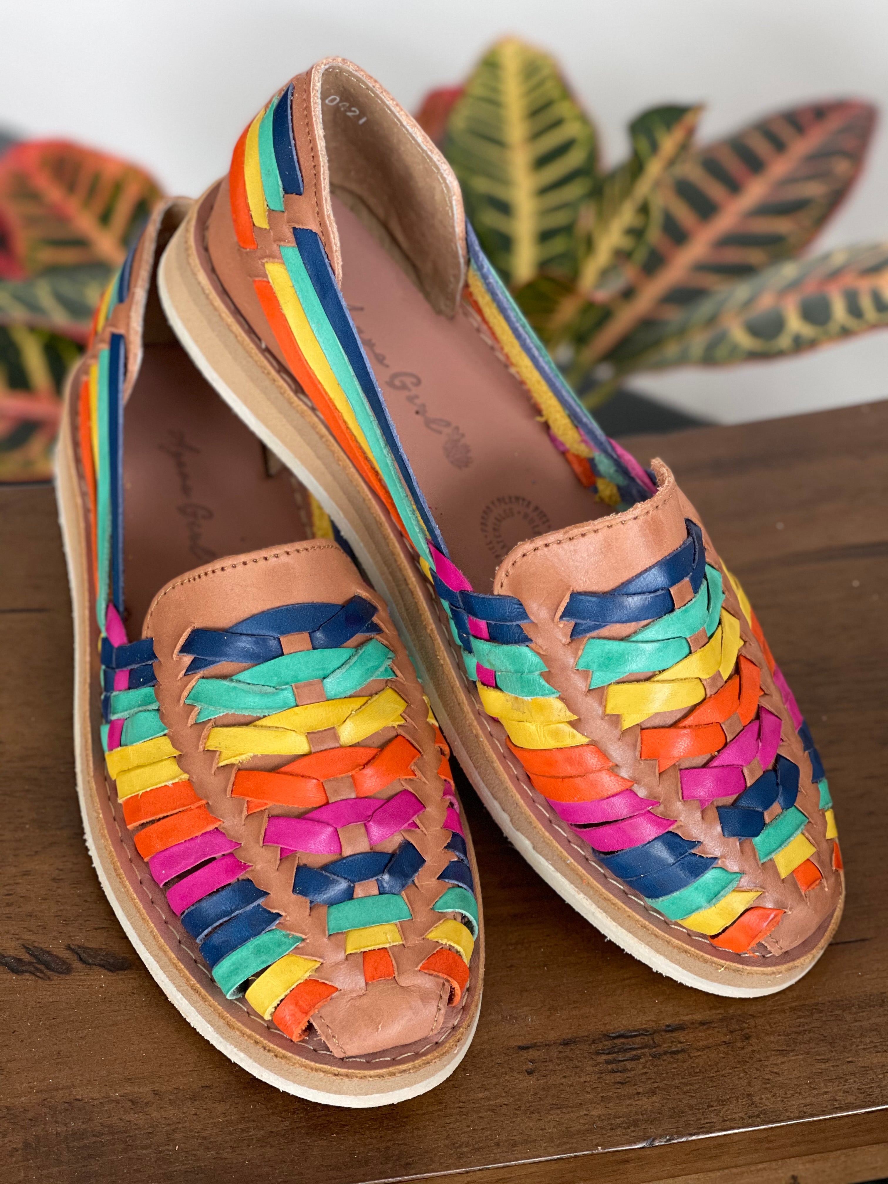 Itzel Huaraches Multi Color (NEW) — Agave Girl Boutique