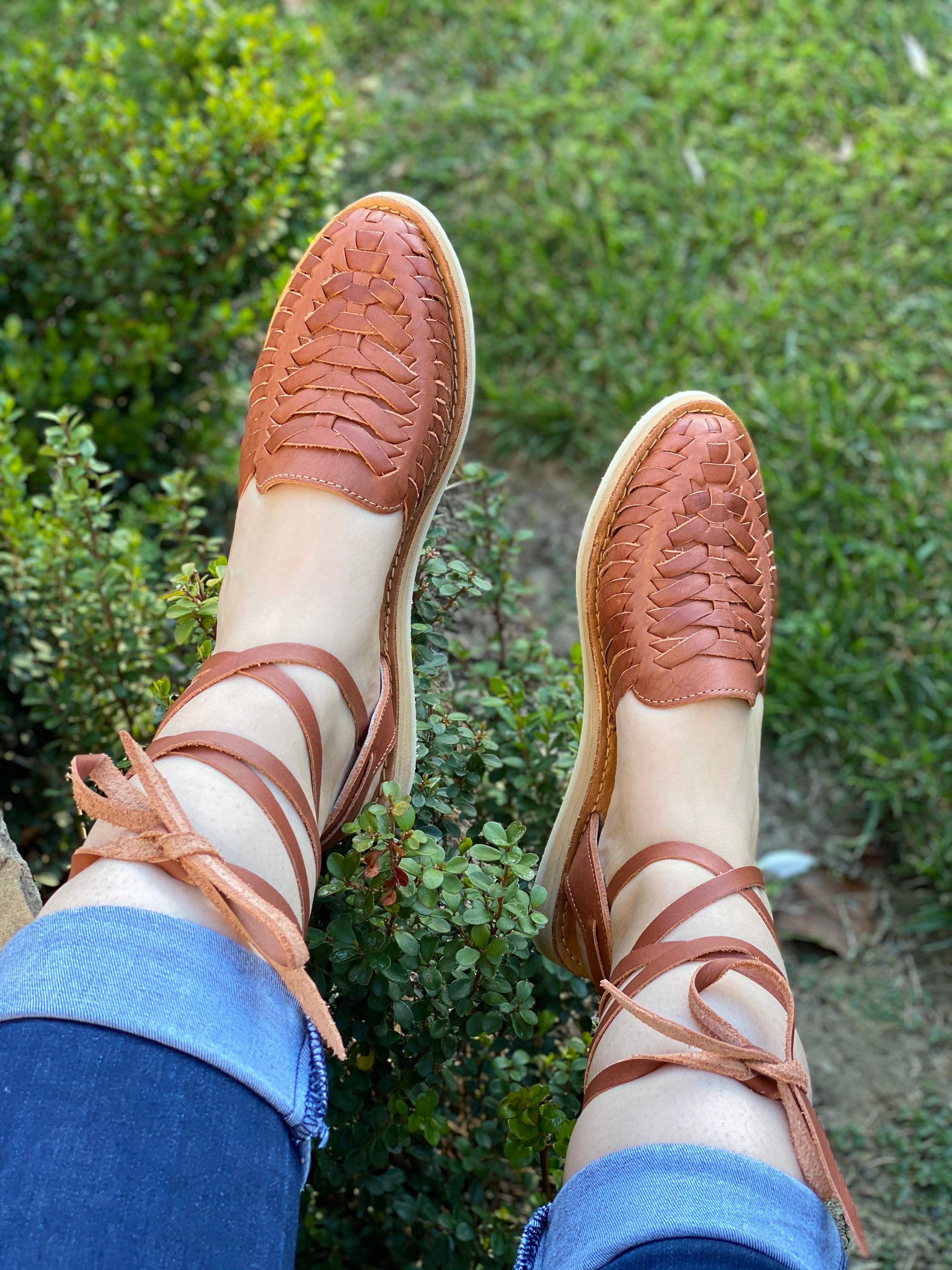 lace up huarache sandals