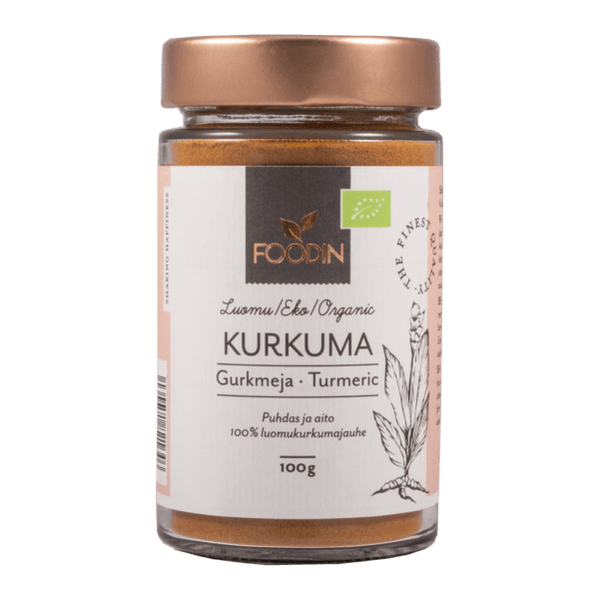 Foodin Kurkuma, luomu 100 g